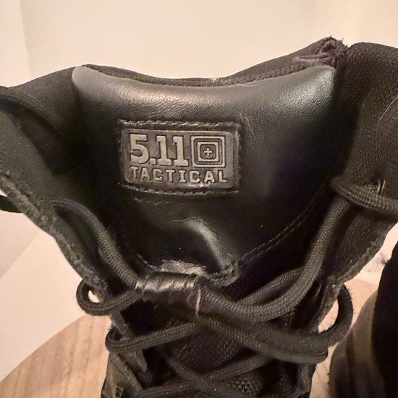 5.11 Tactical ATAC Storm 8" Waterproof Side Zip Boots Men’s Size 10 Black - Picture 5 of 9